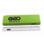 Regla Geo Plástica Cristal 20cm