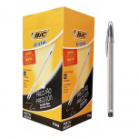 Bolígrafo Bic Fine Plus 0,8mm Negro Caja por 50 Unidades