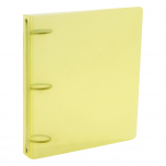 Carpeta Escolar Plastico Rideo 3x40 Amarillo Transparente