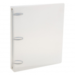 Carpeta Escolar Plastico Rideo 3x40 Blanco Transparente