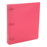 Carpeta Escolar Plastico Rideo 3x40 Fucsia Transparente