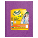 Cuaderno Tapa Dura Nº1 Exito Ecologico Forrado 48 Hojas Rayadas Lila