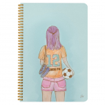 Cuaderno FW A4 con Espiral Tapa Semirigida Futbol Clasico