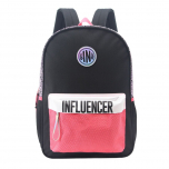 Mochila Escolar LSyD 17 Pulgadas Influencer Negro/Fucsia