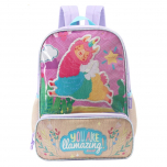 Mochila Escolar LSyD 16 Pulgadas Influencer Turquesa Lisa