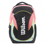 Mochila Escolar Wilson 17 Pulgadas Open Negro Rosa y Celeste