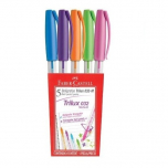 Blister Faber Castell Boligrafo Trilux 032 Colours x5 Unidades