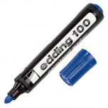 Blister Edding Marcador E 100 Punta Redonda Solvente Azul