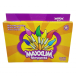 Tempera Maxxum Estuche por 10 Pomos 8cc Color Negro