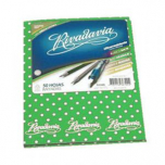 Cuaderno Rivadavia Tapa Dura Lunares x 50 Hojas Rayado Verde