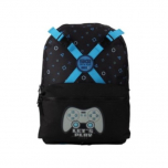 Mochila Escolar Modax Lets Play Gamer Estampada 18 Pulgadas