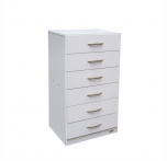 Chiffonier Platinum 6 Cajones con corredera de Metal Color Blanco