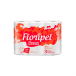 Papel Rollo Cocina Floripel x3 unidades Blanco 40 Paños