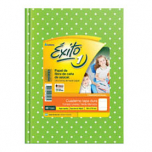 Cuaderno Éxito Tapa Dura Lunares 16x21 por 48 Hojas Rayado Verde