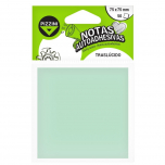 Post It Pizzini Spazio 75x75 por 50 Hojas Translucidas Verdes