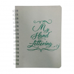 Cuaderno Lettering Bullet Journal con Espiral A5 90g con Elástico