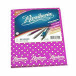 Cuaderno Rivadavia Tapa Dura Lunares x 50 Hojas Rayado Rosa