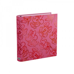 Carpeta Mooving Escolar 3x40 Minnie Rosa