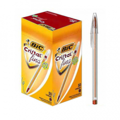 Bolígrafo Bic Fine Plus 0,7mm Rojo Caja por 50 Unidades