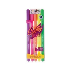 Boligrafo Gel Mooving Roller Neon X5 Unidades