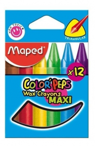 Lápiz de Cera Maped Color Peps Maxi por 12 Unidades