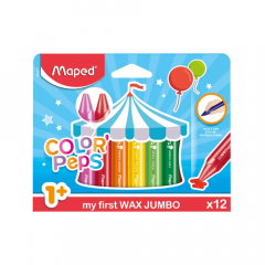 Lápiz de Cera Maped Color Peps Maxi por 12 Unidades