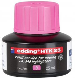 Tinta Edding HTK-25 Para Resaltador x 25 ml Verde  