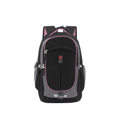 Mochila Escolar Wilson Open 18" Negra/Rosa