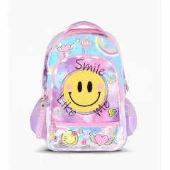 Mochila Footy 18 Smile Lila Con Luz