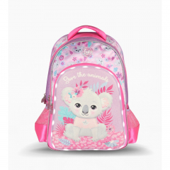 Mochila Footy 18 Koala Lila Con Luz