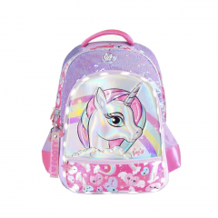 Mochila Footy 18 Unicornio Rosa Con Luz