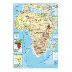 Mapa Laminado África 95x130 Físico Político