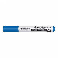 Marcador Pizzini Para Pizarra Punta Redonda Azul