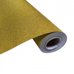 Papel Adhesivo ORI-TEC 45x2mts Glitter Oro.