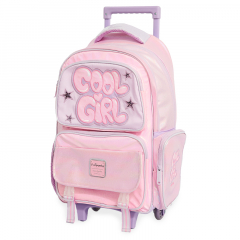 Mochila Escolar Mooving con Carro Quitapesares Cool Girl