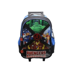 Mochila Cresko Con Carro 18" Avengers Azul