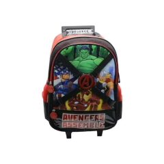 Mochila Cresko Con Carro 18" Avengers Roja