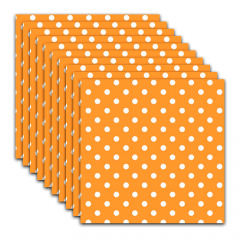 Papel de Lunares para Forrar 50x70cm Naranja x10 Unidades