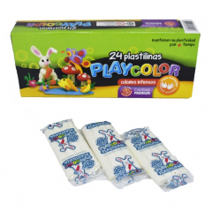 Plastilina Playcolor Blanca 25gr x24 Unidades