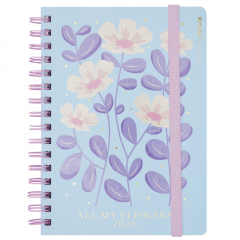 Agenda Mooving 2025 15x21cm Semanal Spring Celeste