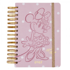 Agenda Mooving 2025 14x20cm con Espiral Diaria Minnie Mouse