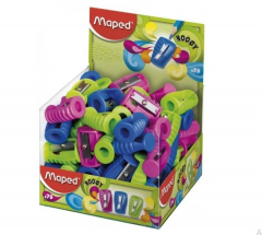 Sacapuntas Maped Boogy Plástico Colores Varios por 75 Unidades