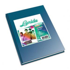 Cuaderno Laprida Tapa Dura Forrado Araña x 50 Hojas Rayado Celeste