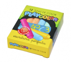 Tiza Playcolor Color por 12 Unidades