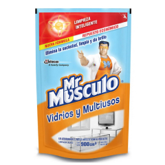 Limpiador Mr Musculo Limpia Vidrio 900ml