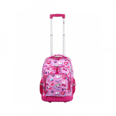 Mochila Elf Con Carro  Rosa