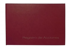 Libro Registro de Acciones Grafisur Tapa Dura 28x22cm 49F