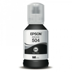 Botella Tinta Epson 504 Negro para Sistema Continuo